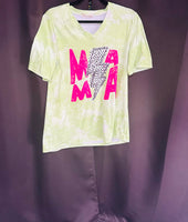 NEON GREEN BLEACHED T SHIRT TOP