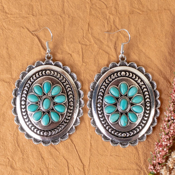 Squash Blossom Concho Earrings