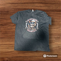 IF DAD CAN'T FIX IT WE'RE ALL SCREWED CHARCOAL T SHIRT