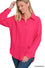 VIVA MAGENTA GAUZE OVERSIZED BUTTON SHIRT