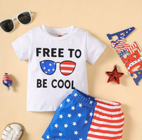 KID'S FREE TO BE COOL 2PC SHORT SET