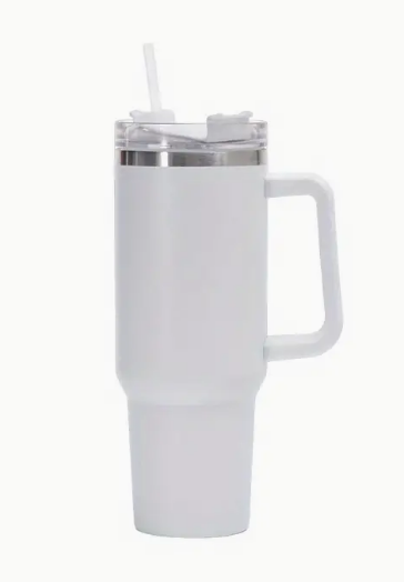 40OZ DOUBLE INSULATED TUMBLER WITH STRAW