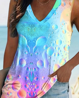 GRADIENT BUBBLE TANK TOP