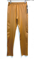 COGNAC PLEATHER NEW MIX LEGGINGS