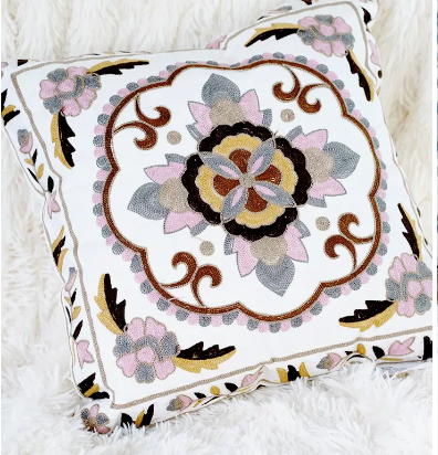 EMBROIDERED PILLOW CASE