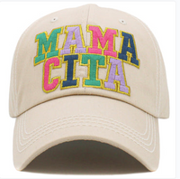 MAMACITA EMBROIDERED PATCH HAT