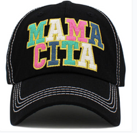 MAMACITA EMBROIDERED PATCH HAT