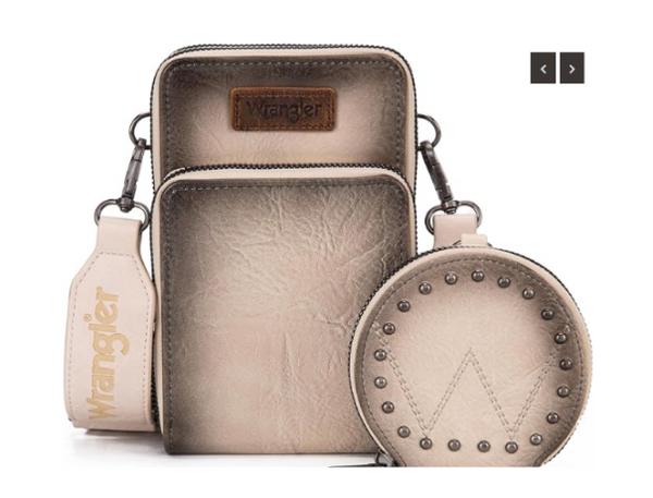 WRANGLER LEATHER CROSSBODY WITH MATCHING COIN PURSE