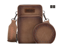 WRANGLER LEATHER CROSSBODY WITH MATCHING COIN PURSE