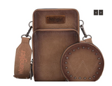 WRANGLER LEATHER CROSSBODY WITH MATCHING COIN PURSE