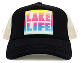 RETRO STYLE LAKE LIFE TRUCKER HAT