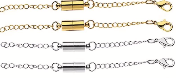 14K PLATED MAGNETIC NECKLACE EXTENDERS