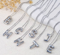 BUBBLE INITIAL NECKLACE