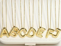 BUBBLE INITIAL NECKLACE