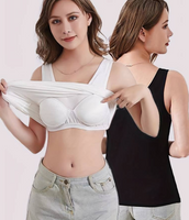 SOLID COLOR PADDED BRA TANK
