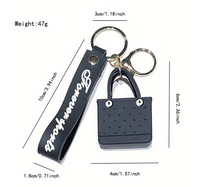 RUBBER BEACH BAGG KEYCHAIN