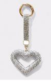 HOLLOW HEART RHINESTONE KEYCHAIN