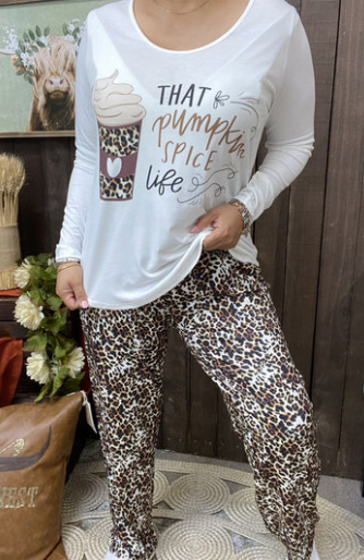 THAT PUMPKIN SPICE LIFE PJ SET