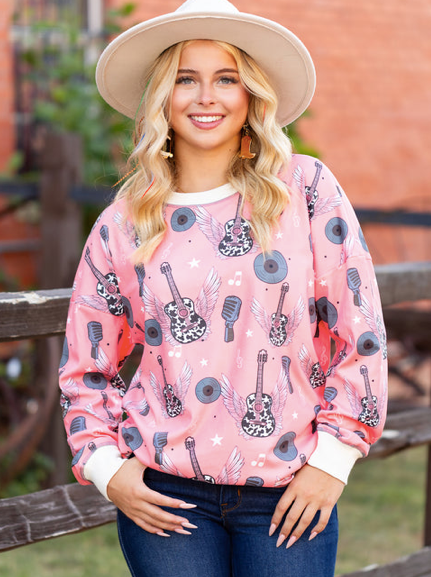 ROCK N ROLL MUSIC PULLOVER