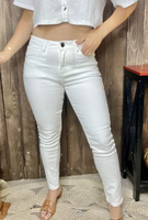 WHITE STRAIGHT LEG JEANS