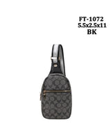 BLACK SLING MONOGRAMMED INSPIRED DESIGNER BAG