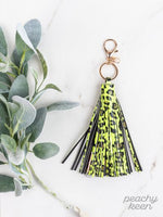 YELLOW FIERCE AND FAB TASSEL KEYCHAIN CHARGER