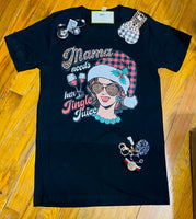 MAMA NEEDS HER JINGLE JUICE BLACK T SHIRT