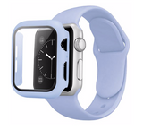 42MM SILICONE APPLE IWATCH BAND WITH FACE COVER COMBO