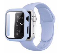 38MM SILICONE APPLE IWATCH BAND WITH FACE COVER COMBO