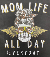 CHARCOAL MOM LIFE ALL DAY T SHIRT