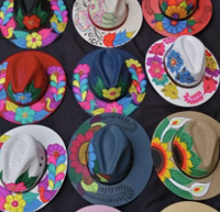 HAND PAINTED MEXICAN FEDORA HATS