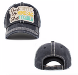 COFFEE MIMOSAS TEQUILA CLOTH EMBROIDERED HAT