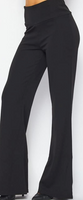 BLACK FLARED BELL LEGGINGS