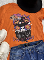 NOT ALL WITCHES ARE FROM SALEM ORANGE T SHIRT